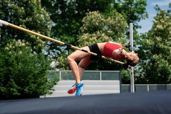 Anna Maiwald (TSV Bayer 04 Leverkusen) beim Hochsprung am 07.05.2022 beim Stadtwerke Ratingen Mehrkampf-Meeting 2022 in Ratingen